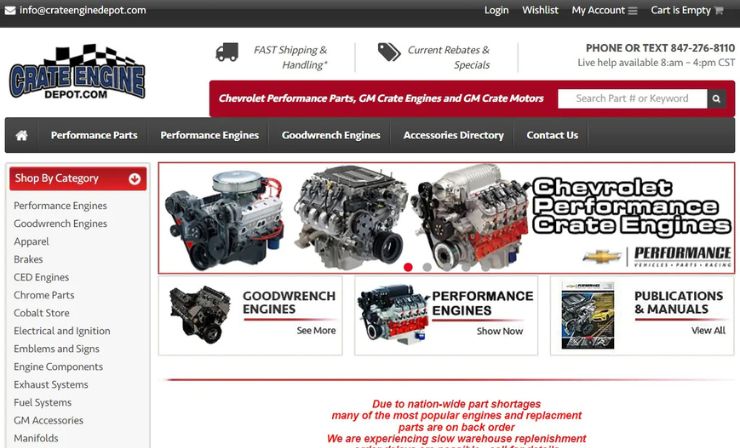 Crate Engine Depot